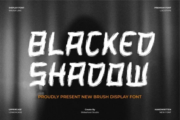 Blacked Shadow: A Bold Font for Impactful Web Design