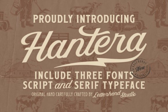Discovering Hantera: A Vintage-Crafted Typeface for Warm Branding