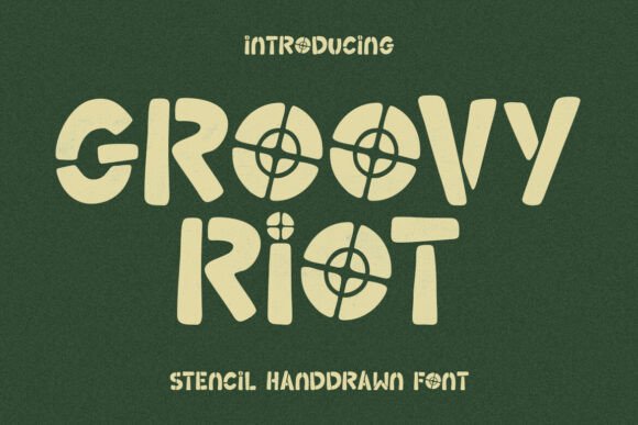 Groovy Riot: A Playful Display Font for Editorial Design