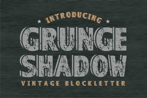 Grunge Shadow: The Font That Adds Edge to Your Brand