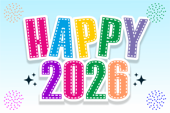 Happy 2026: A Display Font That Brings Joy to Every Craft Project
