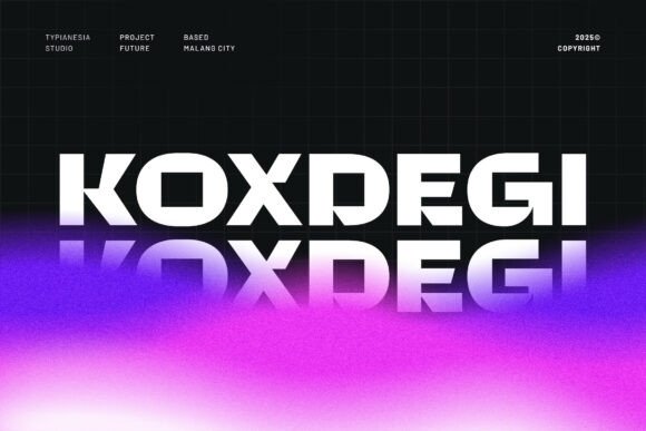 Koxdegi – A Bold Leap into Futuristic Typography