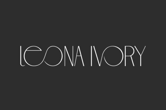 Leona Ivory: A Display Font for Editorial Elegance