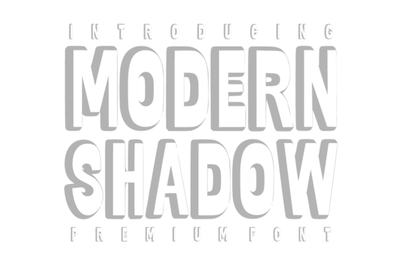 Modern Shadow: A Bold Typeface for Digital Impact