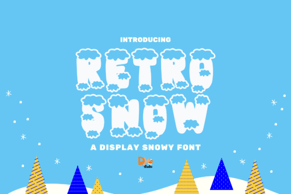 Retro Snow Font: Elevate Your Brand with Vintage Holiday Charm
