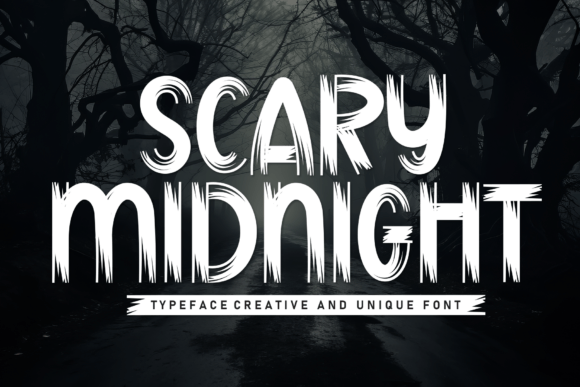 Scary Midnight: A Handwritten Font for Creative Crafters