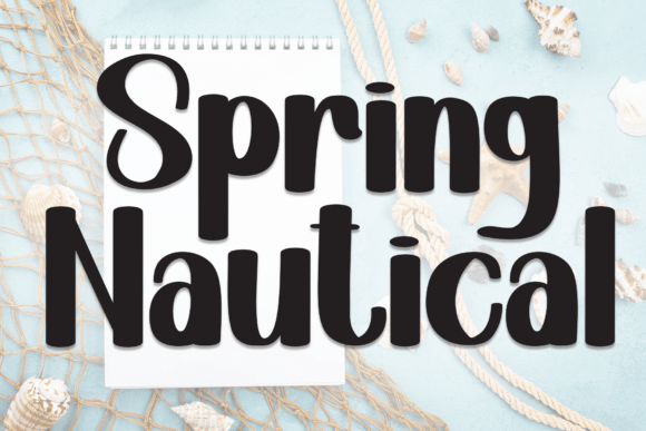 Spring Nautical: A Display Font That Brings Fresh Energy to Branding Projects