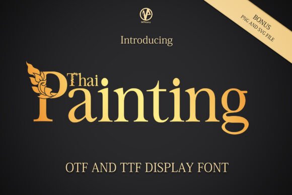 Thai Painting Display Font: Vintage Charm for Modern Campaigns