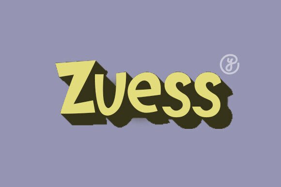 Zuess: A Playful Typeface for Editorial Creativity